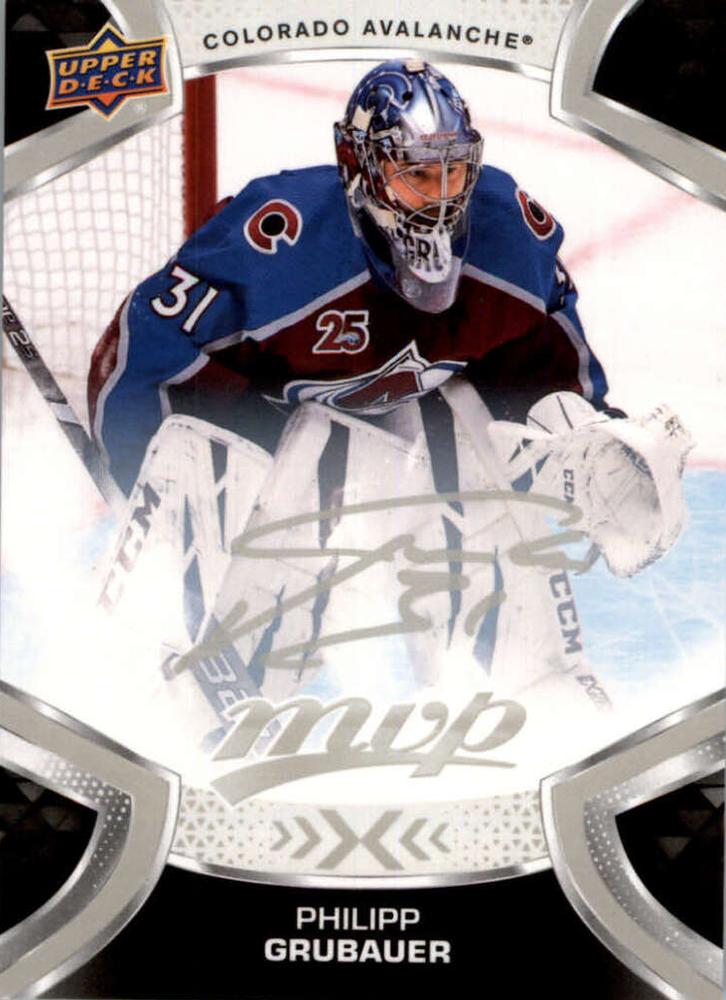 Philipp Grubauer #91 Colorado Avalanche | 2021-22 Upper Deck MVP Silver Script