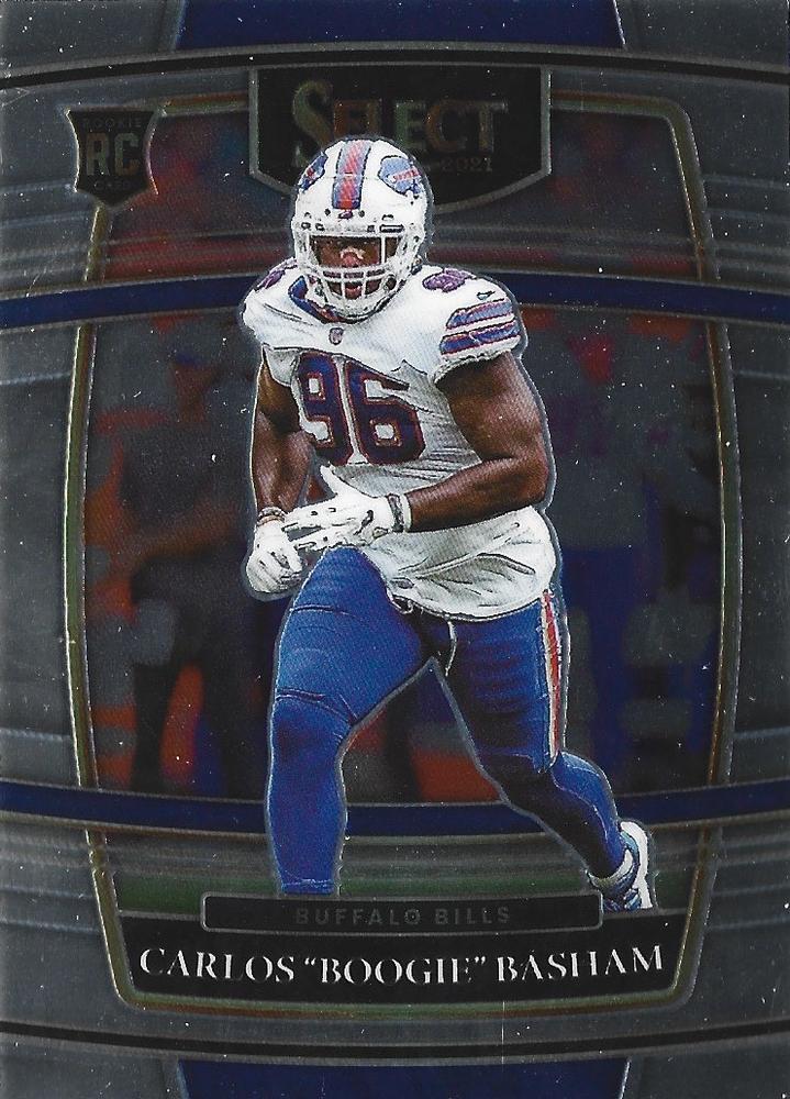 Carlos "Boogie" Basham #92 Buffalo Bills | 2021 Panini Select |  | NFL Football