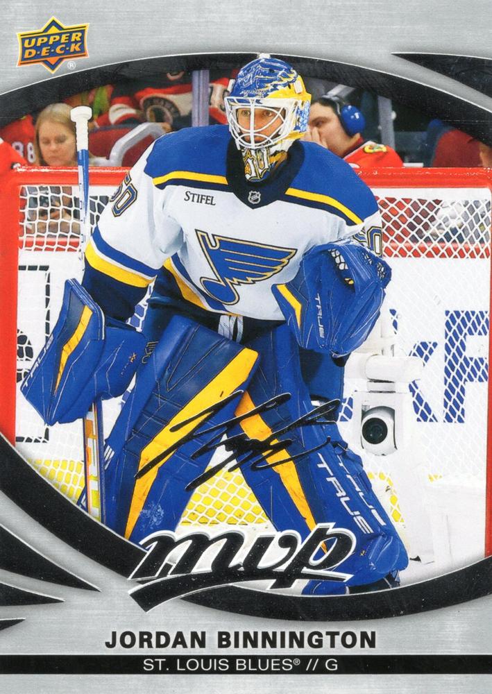 Jordan Binnington #92 St. Louis Blues | 2023-24 Upper Deck MVP Silver Script