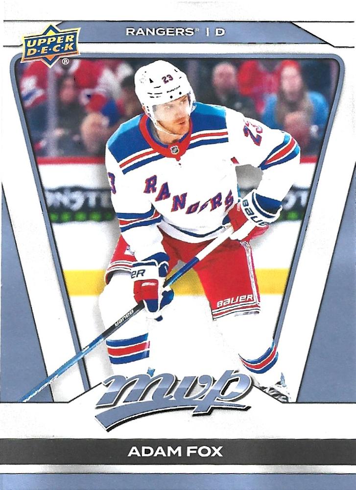 Adam Fox #92 New York Rangers | 2025-26 Upper Deck MVP
