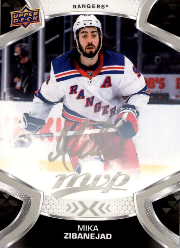 Mika Zibanejad #93 New York Rangers | 2021-22 Upper Deck MVP Silver Script