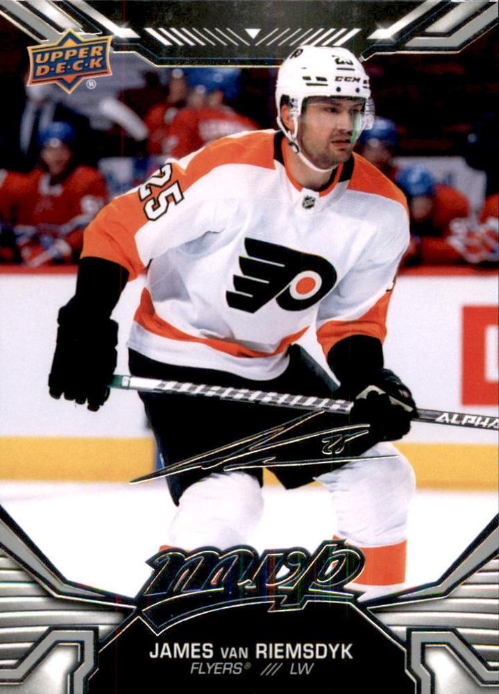 James van Riemsdyk #93 Philadelphia Flyers | 2022-23 Upper Deck MVP Silver Script