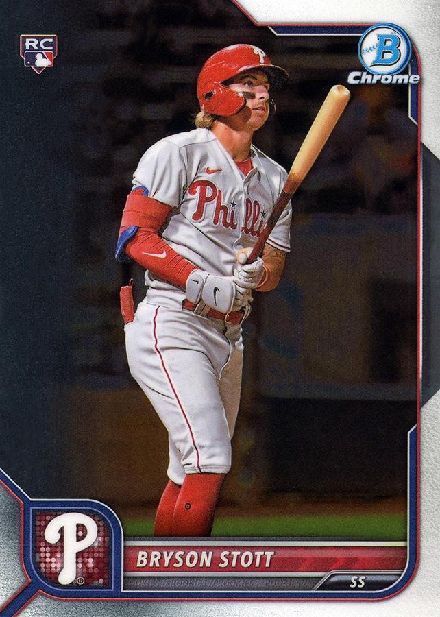 Bryson Stott #93 Philadelphia Phillies | 2022 Bowman Chrome