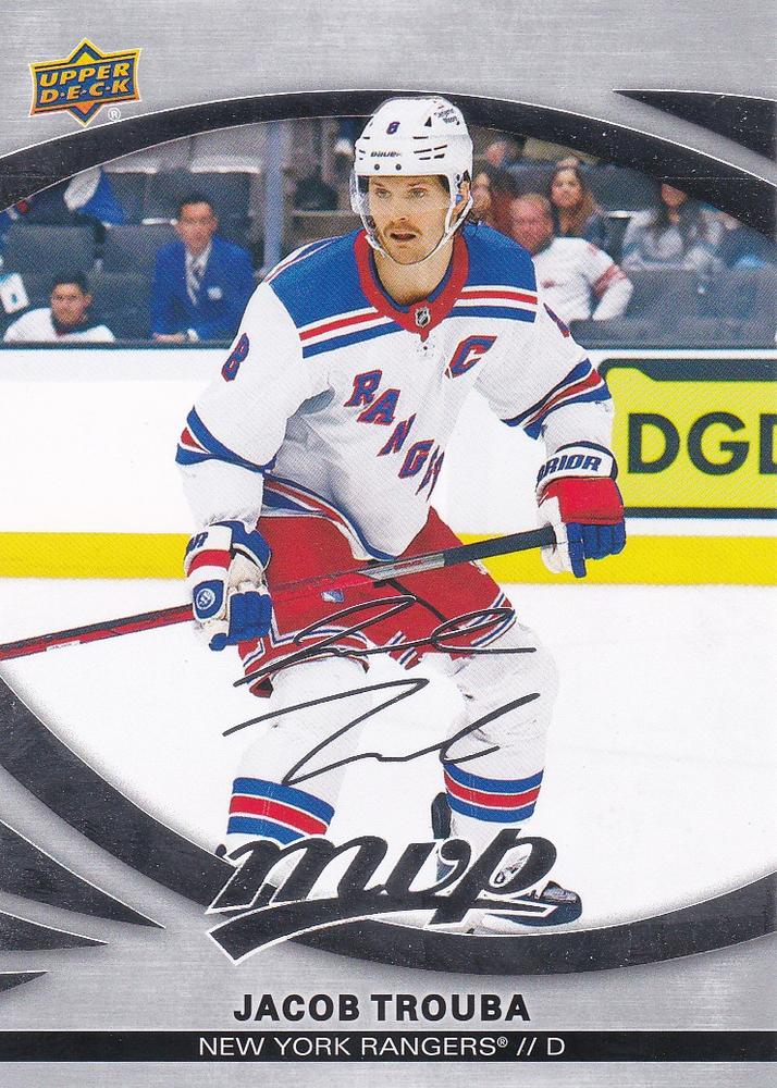 Jacob Trouba #93 New York Rangers | 2023-24 Upper Deck MVP Silver Script