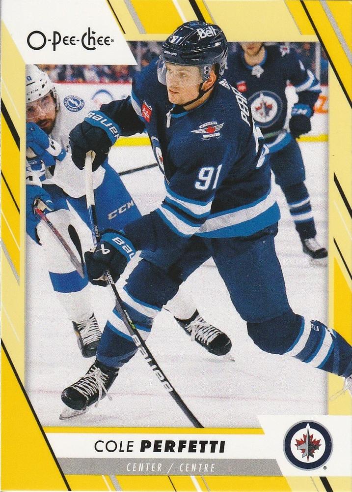 Cole Perfetti #93 Winnipeg Jets | 2023-24 O-Pee-Chee Yellow Border