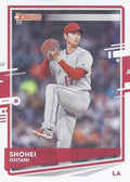 Shohei Ohtani #94 Los Angeles Angels (Pitching, old Donruss logo on back) | 2020 Donruss