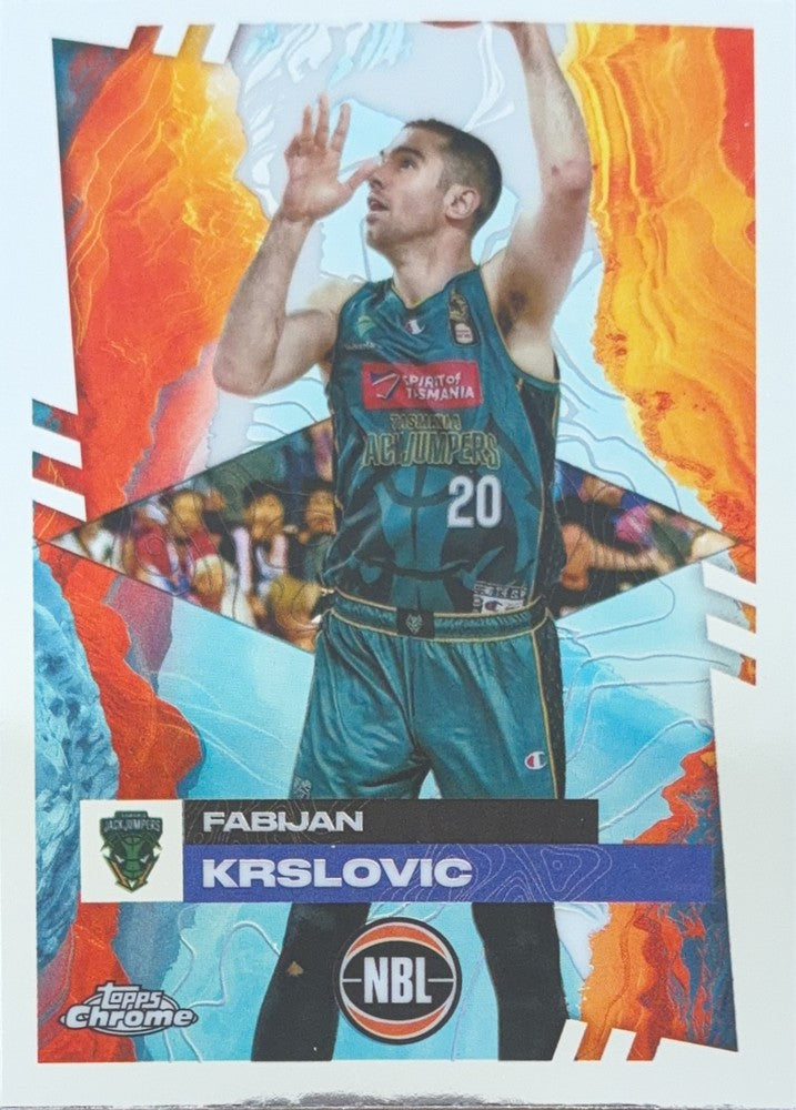 Fabijan Krslovic #94 Tasmania JackJumpers | 2024-25 Topps Chrome NBL (front)