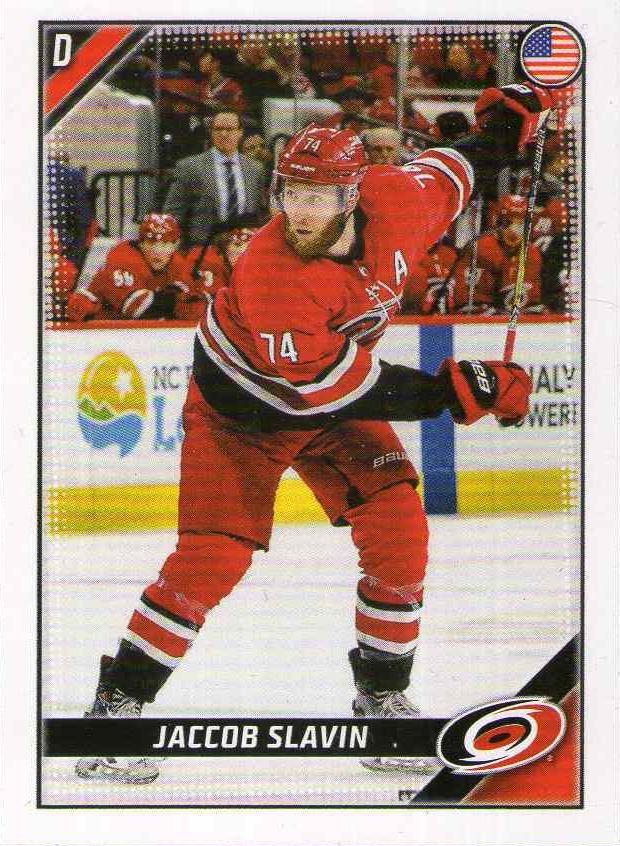 Jaccob Slavin #96 Carolina Hurricanes | 2019-20 Topps NHL Sticker Collection