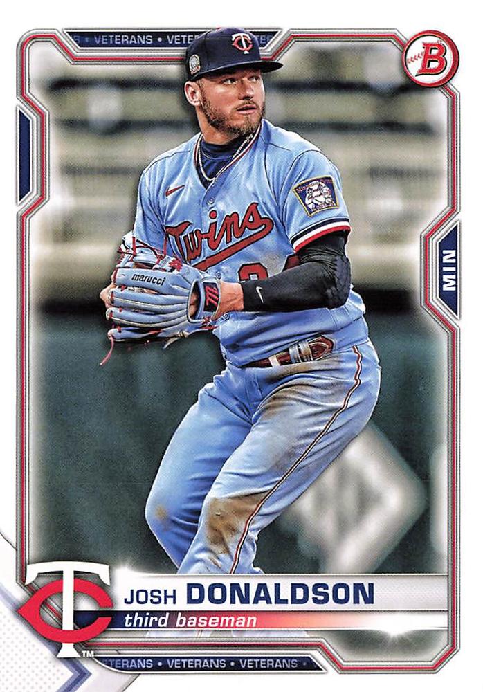 Josh Donaldson #96 Minnesota Twins | 2021 Bowman