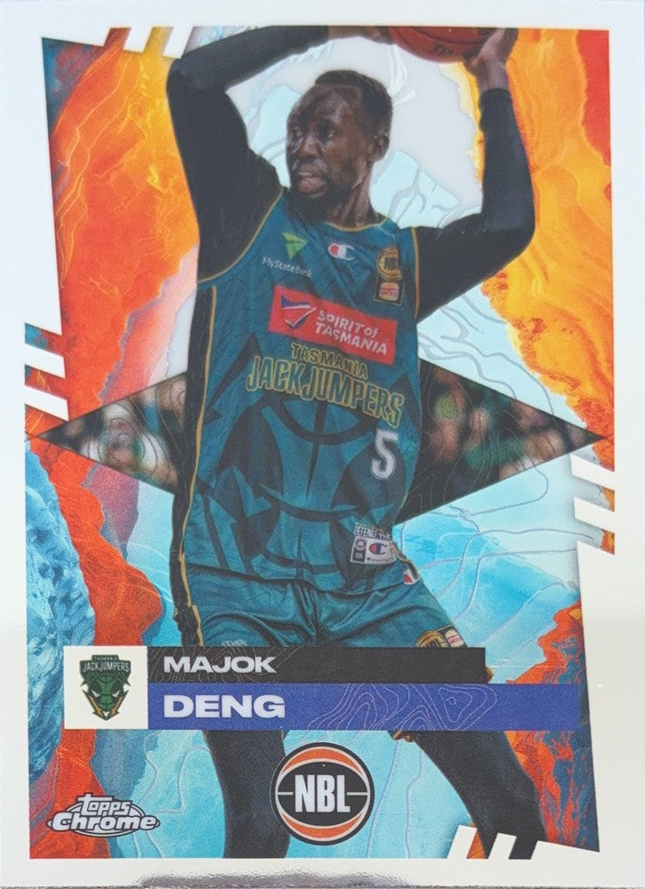 Majok Deng #96 Tasmania JackJumpers | 2024-25 Topps Chrome NBL (front)