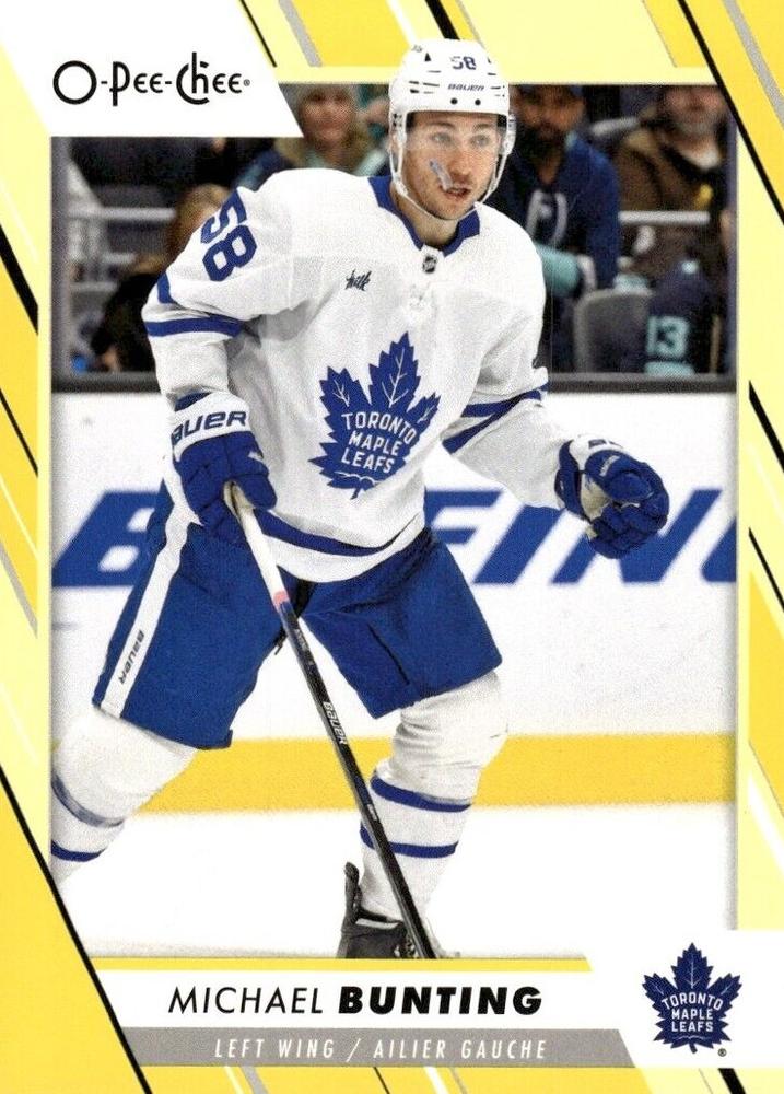 Michael Bunting #97 Toronto Maple Leafs | 2023-24 O-Pee-Chee Yellow Border