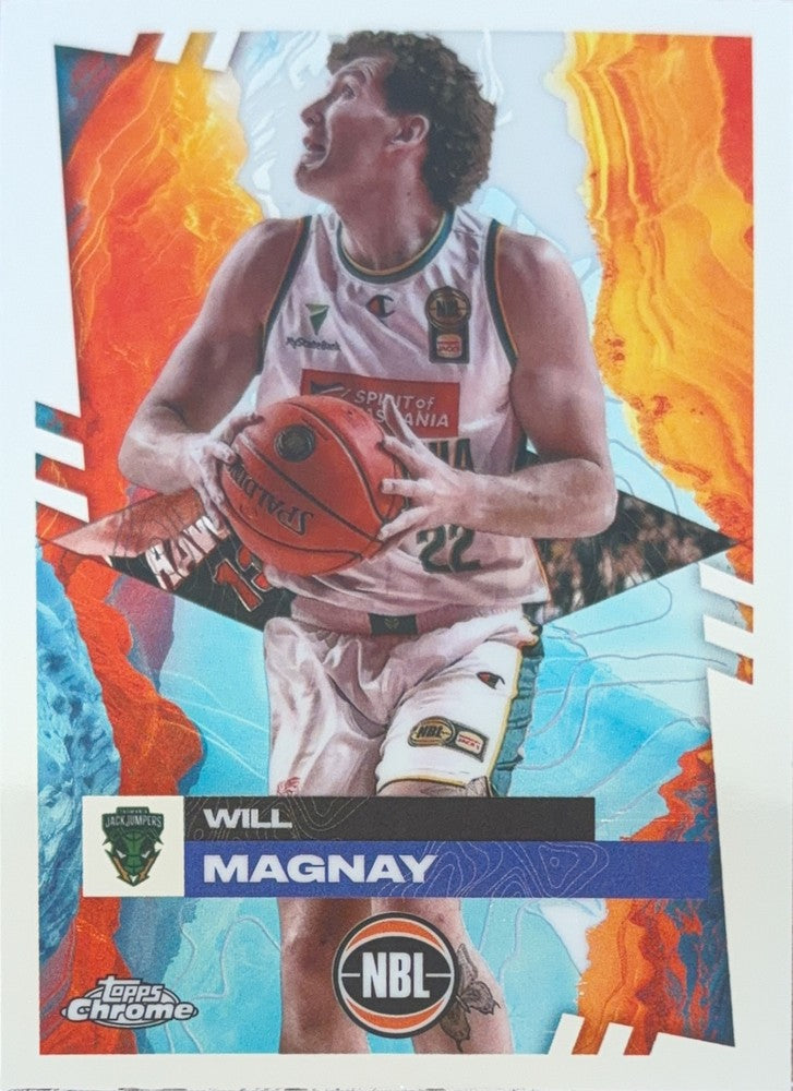 Will Magnay #97 Tasmania JackJumpers | 2024-25 Topps Chrome NBL (front)