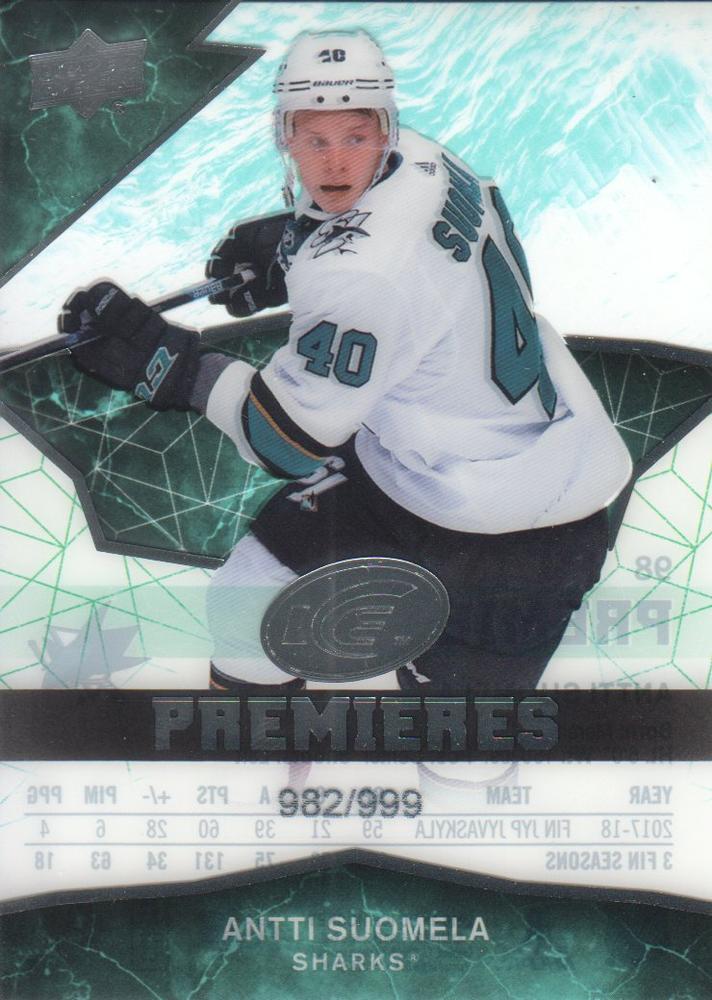 Antti Suomela #98 San Jose Sharks | 2018-19 Upper Deck Ice