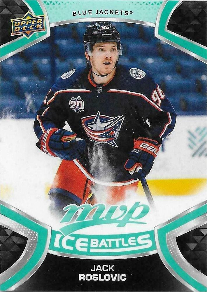 Jack Roslovic #98 Columbus Blue Jackets | 2021-22 Upper Deck MVP Ice Battles