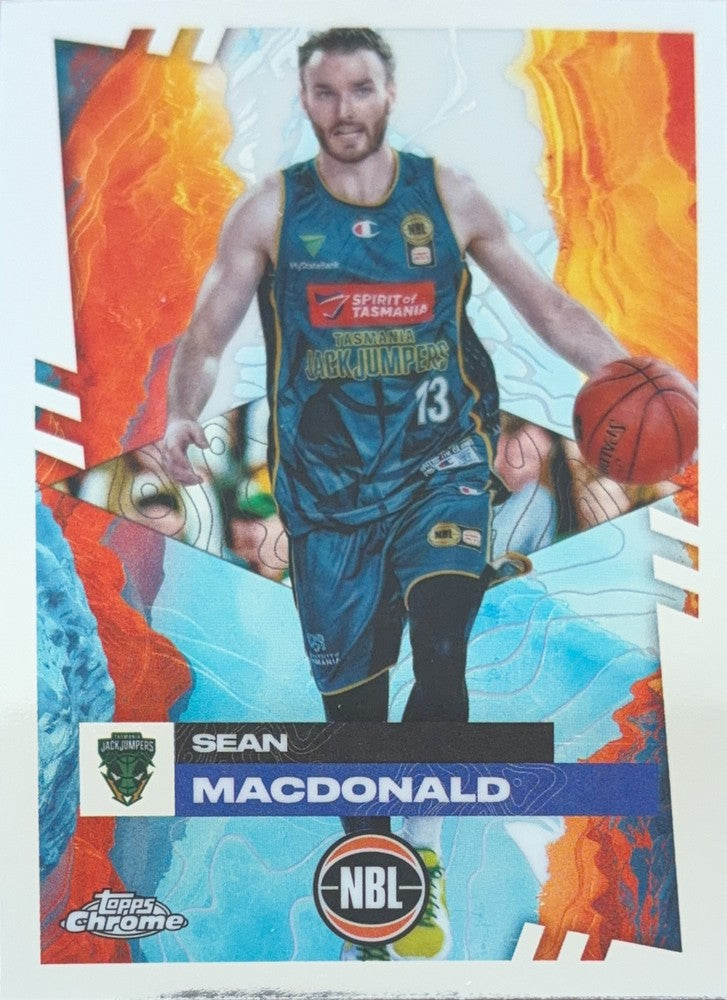 Sean MacDonald #98 Tasmania JackJumpers | 2024-25 Topps Chrome NBL (front)