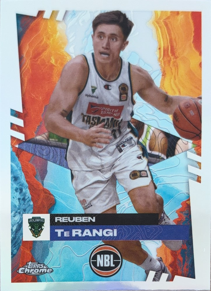 Reuben Te Rangi #99 Tasmania JackJumpers | 2024-25 Topps Chrome NBL (front)