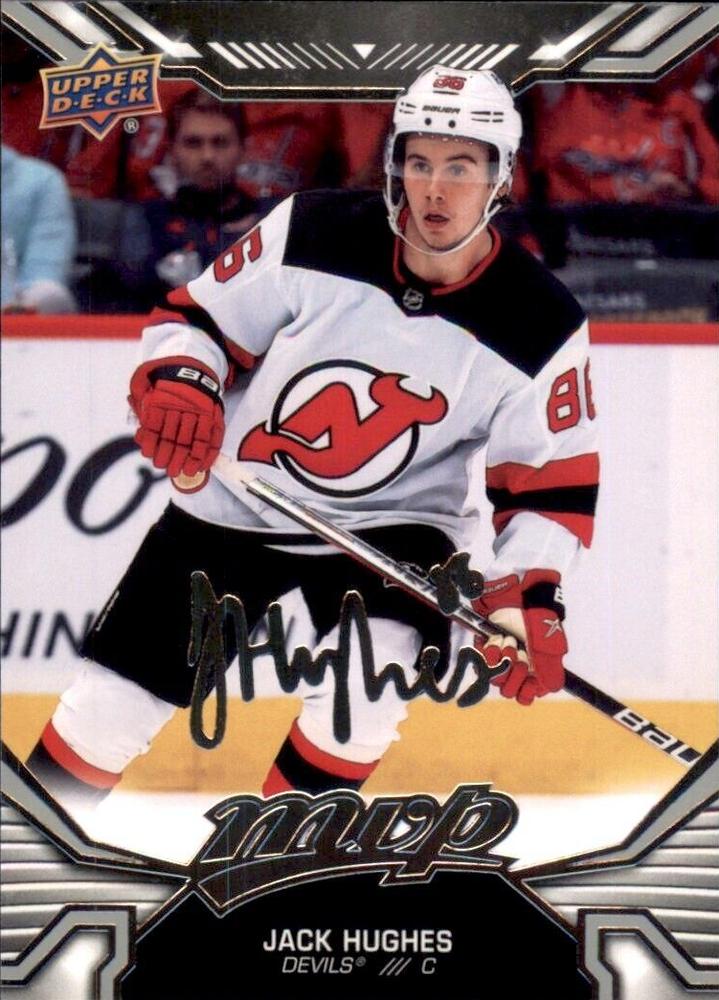 Jack Hughes #9 New Jersey Devils | 2022-23 Upper Deck MVP Silver Script