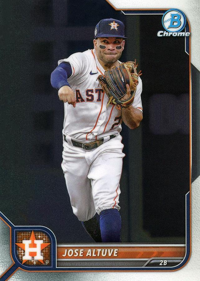 Jose Altuve #9 Houston Astros | 2022 Bowman Chrome