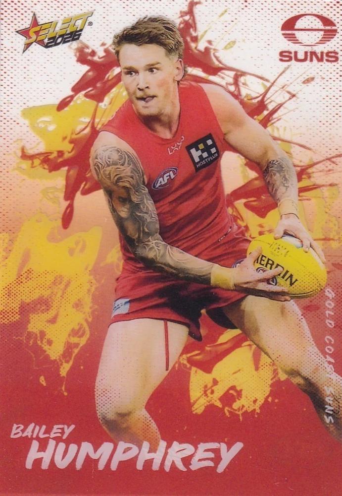 Bailey Humphrey #A43 Gold Coast Suns | 2026 Select AFL Footy Stars - Adrenaline