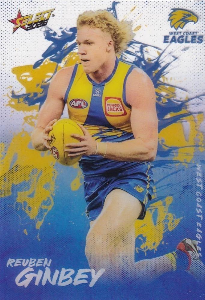 Reuben Ginbey #A82 West Coast Eagles | 2026 Select AFL Footy Stars - Adrenaline