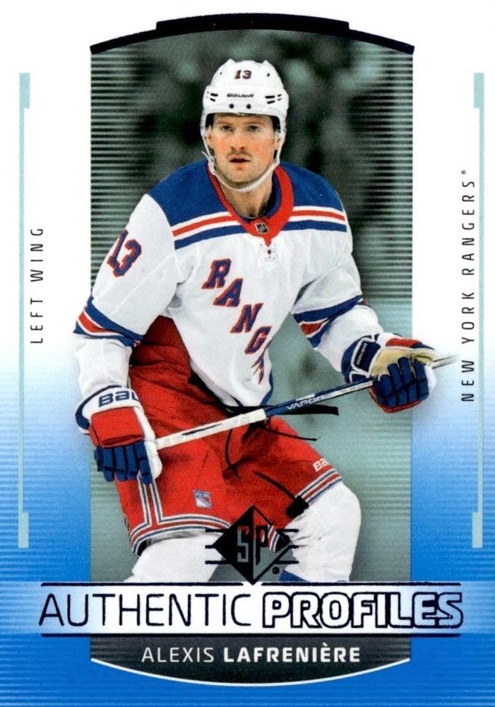 Alexis Lafreniere #AP-11 New York Rangers | 2025-26 SP Hockey - Authentic Profiles Blue