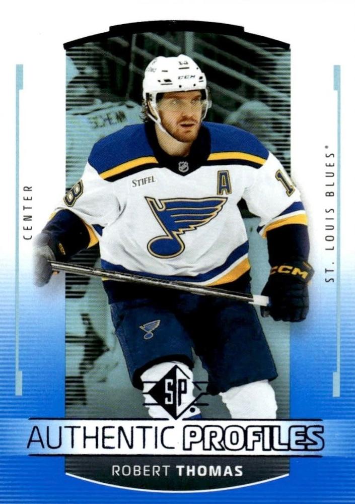 Robert Thomas #AP-17 St. Louis Blues | 2025-26 SP Hockey - Authentic Profiles Blue