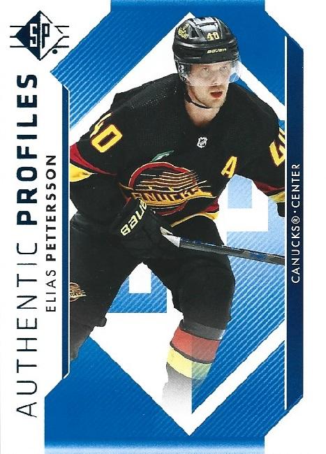 Elias Pettersson #AP-20 Vancouver Canucks | 2023-24 SP Authentic Profiles Blue