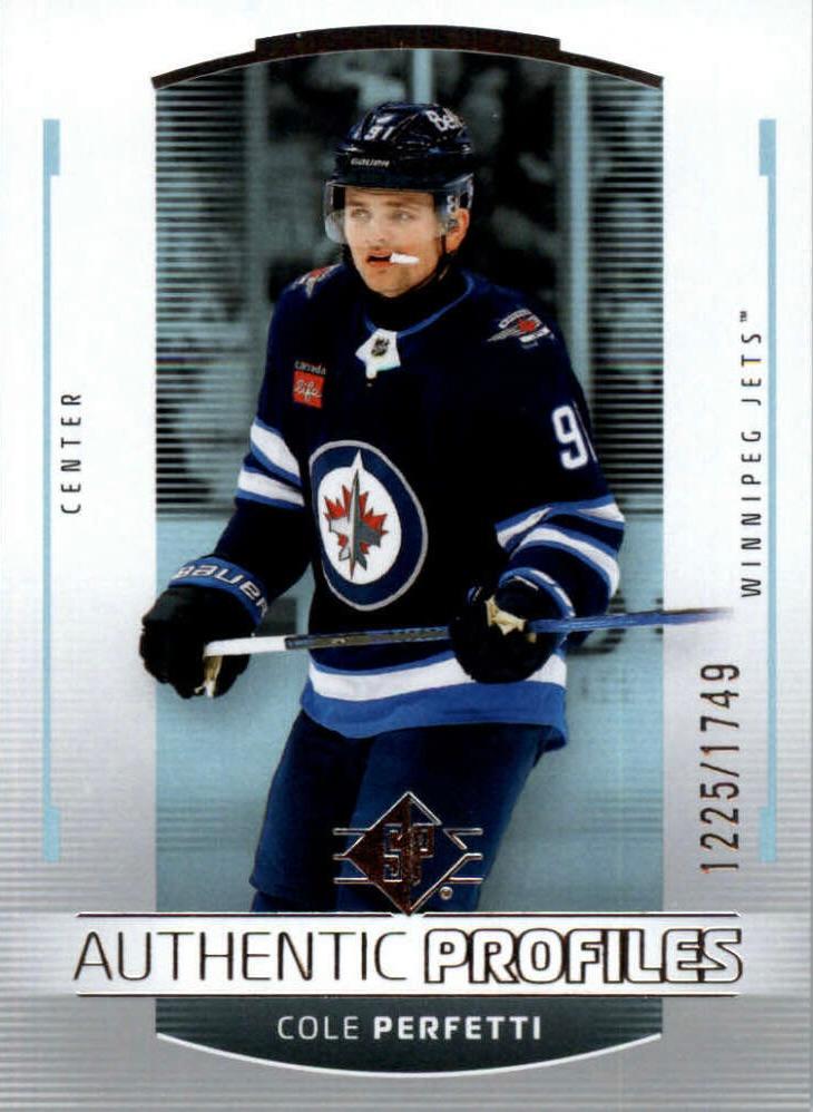 Cole Perfetti #AP-20 Winnipeg Jets | 2025-26 SP Hockey - Authentic Profiles