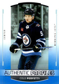Cole Perfetti #AP-20 Winnipeg Jets | 2025-26 SP Hockey - Authentic Profiles Blue