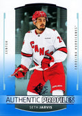 Seth Jarvis #AP-3 Carolina Hurricanes | 2025-26 SP Hockey - Authentic Profiles Blue