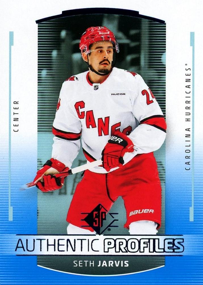 Seth Jarvis #AP-3 Carolina Hurricanes | 2025-26 SP Hockey - Authentic Profiles Blue