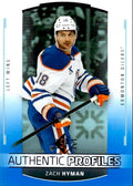 Zach Hyman #AP-6 Edmonton Oilers | 2025-26 SP Hockey - Authentic Profiles Blue