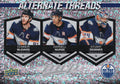 Connor McDavid / Darnell Nurse / Stuart Skinner #AT-15 Edmonton Oilers | 2023-24 Upper Deck MVP Alternate Threads
