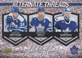Auston Matthews / Morgan Rielly / Ilya Samsonov #AT-20 Toronto Maple Leafs | 2023-24 Upper Deck MVP Alternate Threads