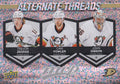 Trevor Zegras / Cam Fowler / John Gibson #AT-5 Anaheim Ducks | 2023-24 Upper Deck MVP Alternate Threads