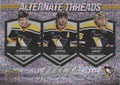 Jake Guentzel / Kris Letang / Tristan Jarry #AT-7 Pittsburgh Penguins | 2023-24 Upper Deck MVP Alternate Threads