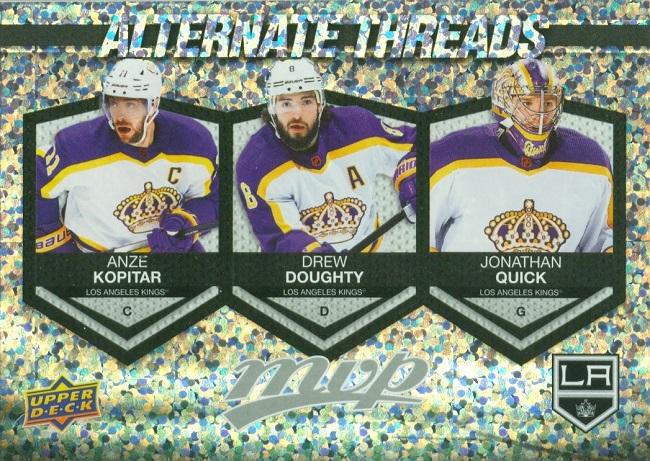 Anze Kopitar / Drew Doughty / Jonathan Quick #AT-8 Los Angeles Kings | 2023-24 Upper Deck MVP Alternate Threads