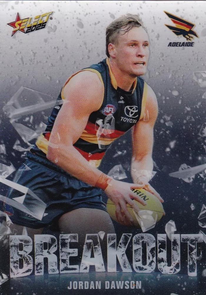 Jordan Dawson #B1 Adelaide Crows | 2025 Select AFL Footy Stars - Breakout