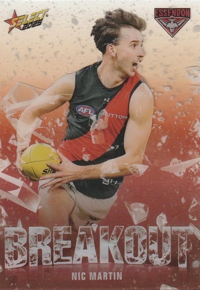 Nic Martin #B24 Essendon Bombers | 2025 Select AFL Footy Stars - Breakout