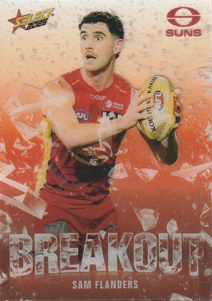 Sam Flanders #B42 Gold Coast Suns | 2025 Select AFL Footy Stars - Breakout