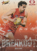 Ben King #B43 Gold Coast Suns | 2025 Select AFL Footy Stars - Breakout