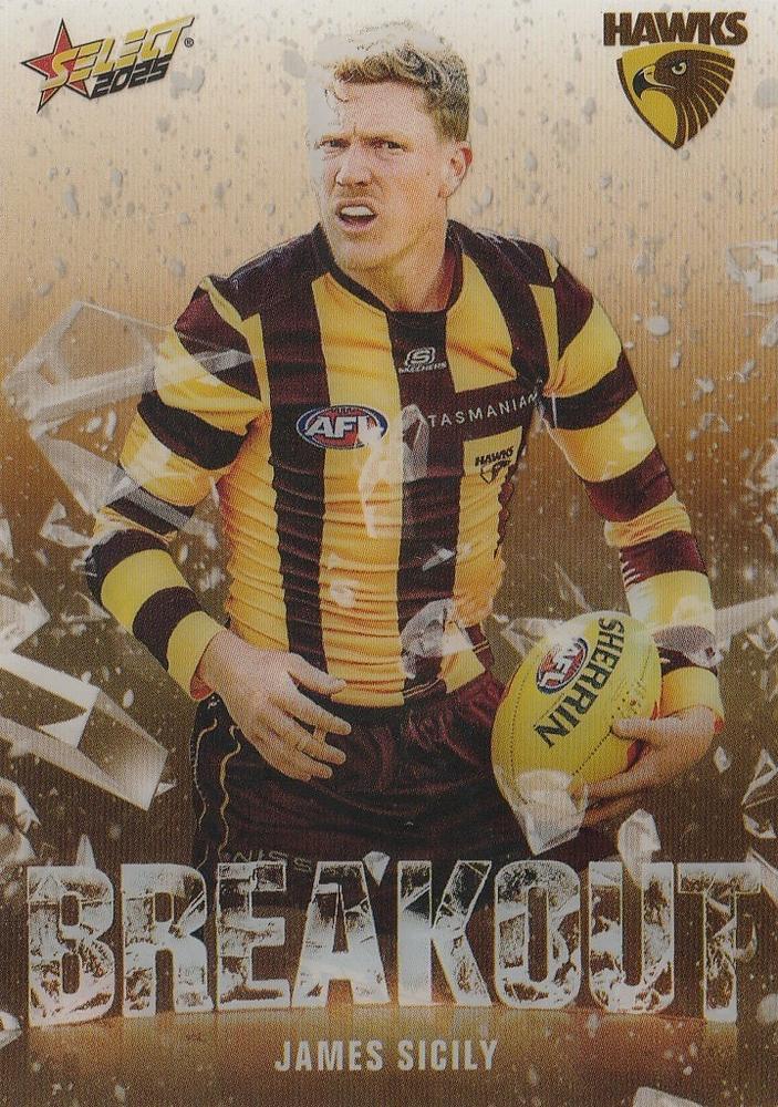 James Sicily #B50 Hawthorn Hawks | 2025 Select AFL Footy Stars - Breakout