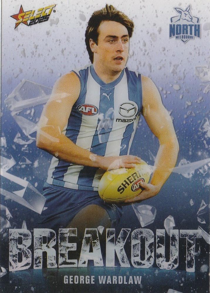 George Wardlaw #B60 North Melbourne Kangaroos | 2025 Select AFL Footy Stars - Breakout