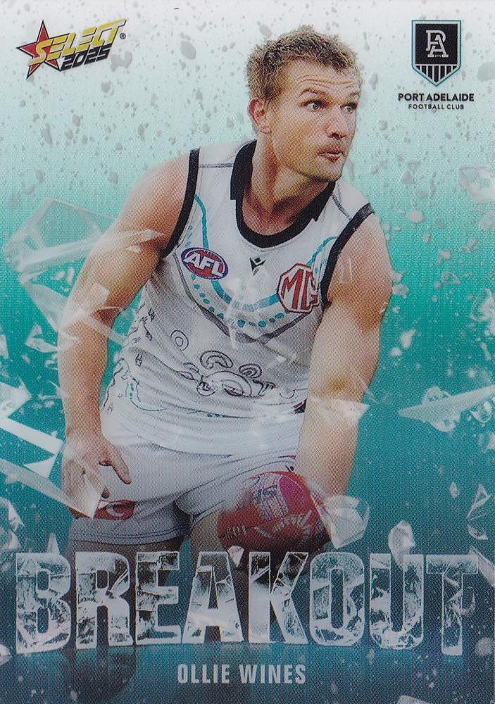 Ollie Wines #B65 Port Adelaide Power | 2025 Select AFL Footy Stars - Breakout