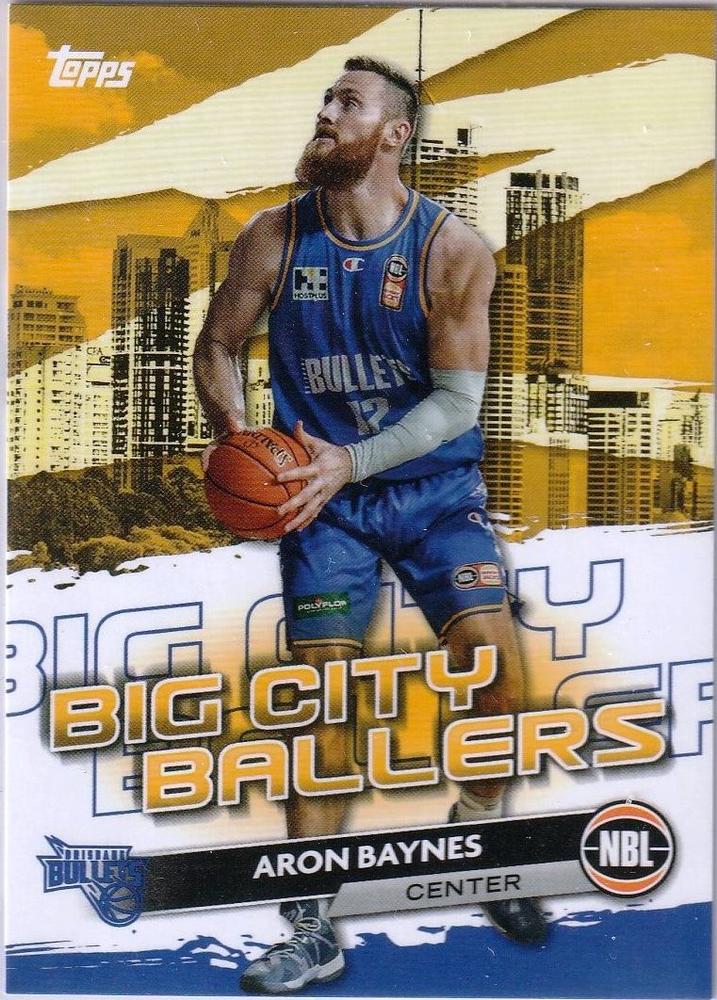 Aron Baynes #BCB-3 Brisbane Bullets | 2023-24 Topps NBL - Big City Ballers