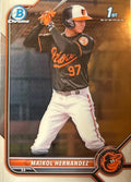 Maikol Hernandez #BCP-155 Baltimore Orioles | 2022 Bowman Chrome Prospects