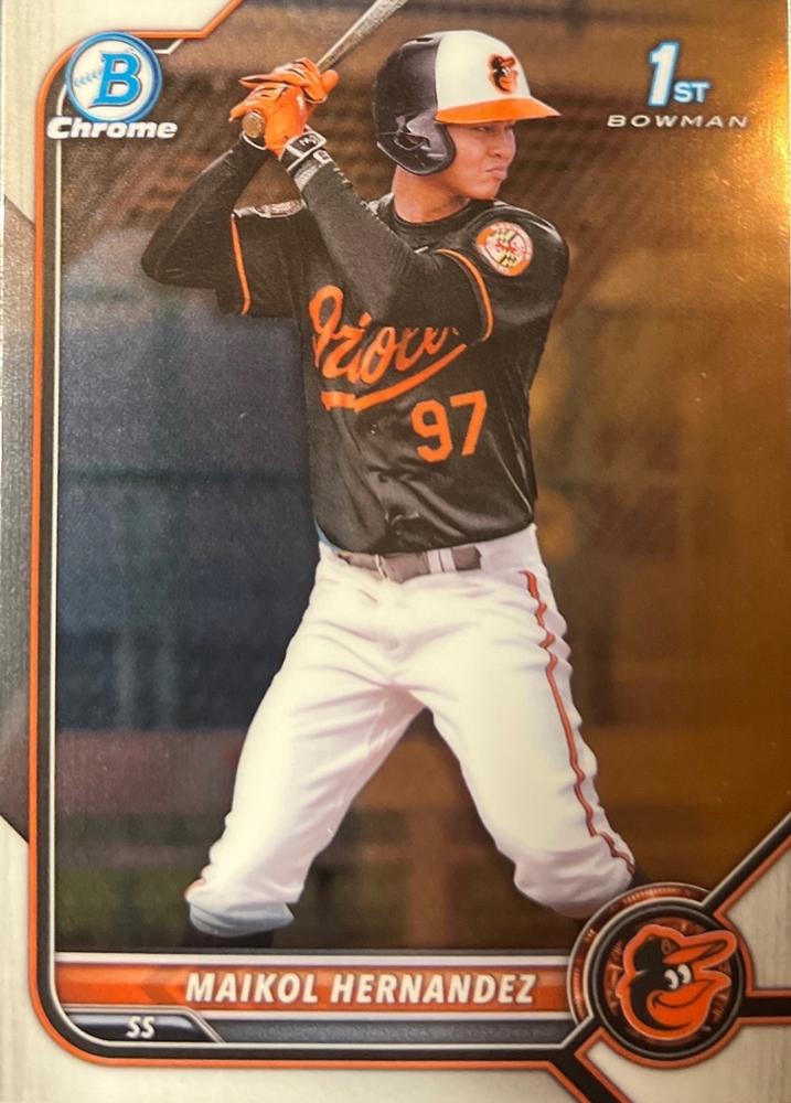 Maikol Hernandez #BCP-155 Baltimore Orioles | 2022 Bowman Chrome Prospects