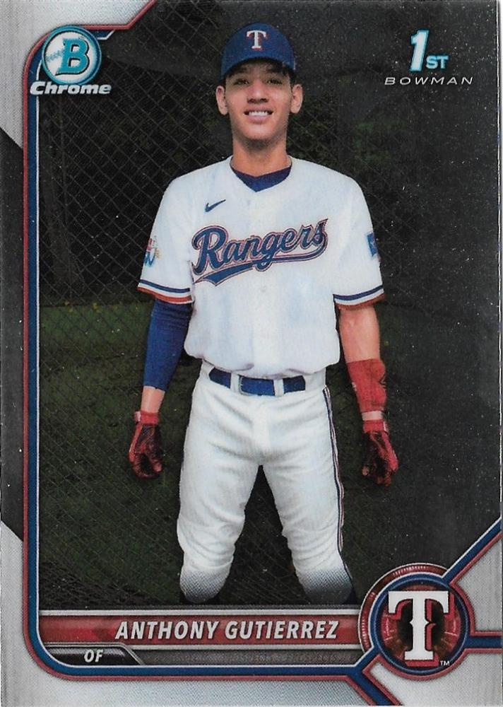 Anthony Gutierrez #BCP-160 Texas Rangers | 2022 Bowman Chrome Prospects