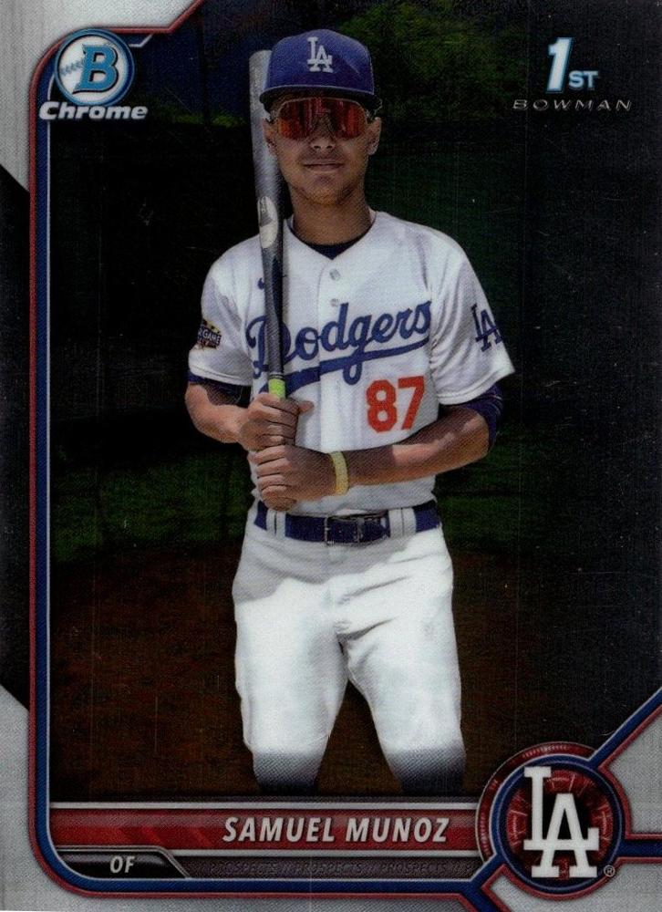 Samuel Munoz #BCP-161 Los Angeles Dodgers | 2022 Bowman Chrome Prospects
