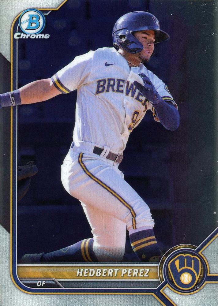Hedbert Perez #BCP-162 Milwaukee Brewers | 2022 Bowman Chrome Prospects